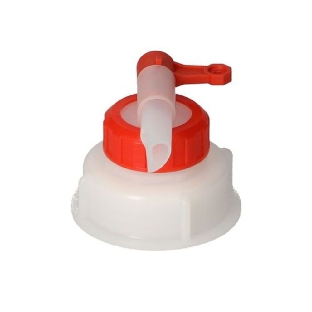 Número de imagen del producto 3: Denios grifo de plástico, apto para uso alimentario, resistente a los ácidos AH 61, diámetro de rosca 61 mm