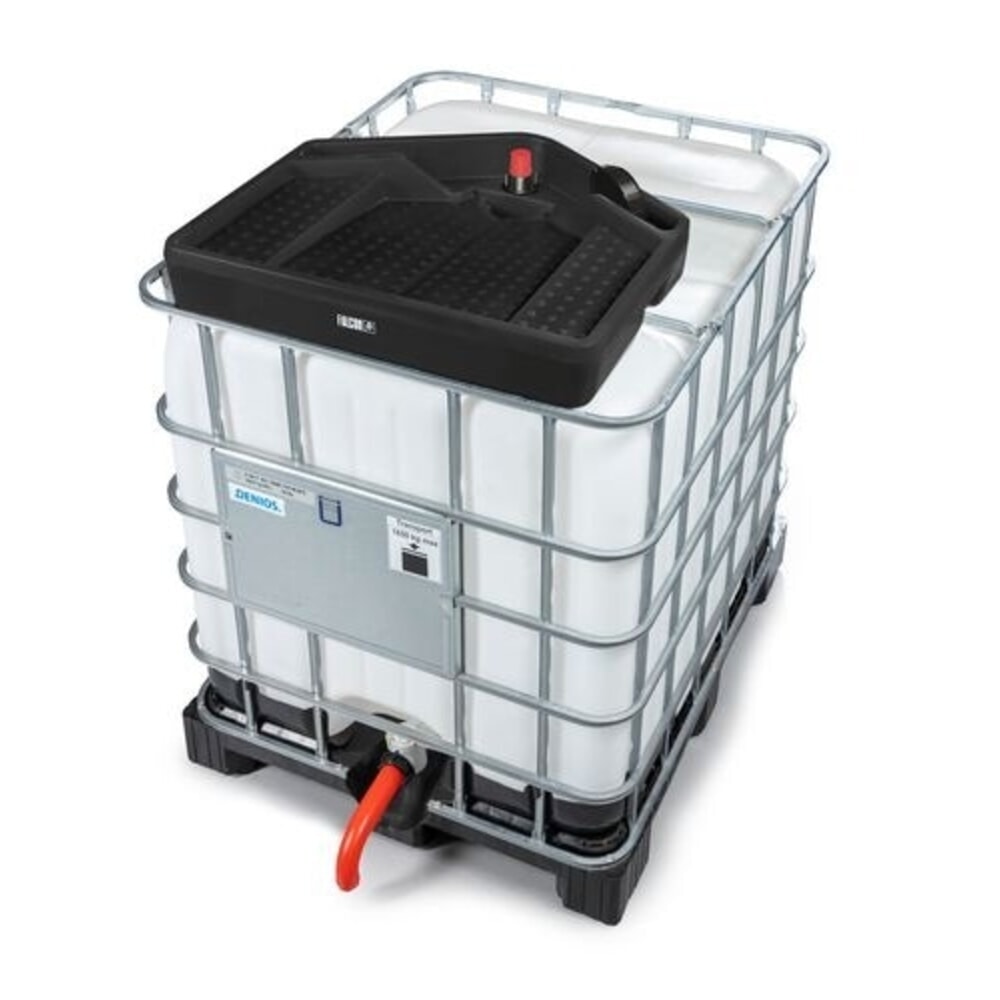 Número de imagen del producto 3: Denios embudo para bidón IBC FALCON de PE, 15 l, cuadrado, abertura de drenaje Ø 145 mm