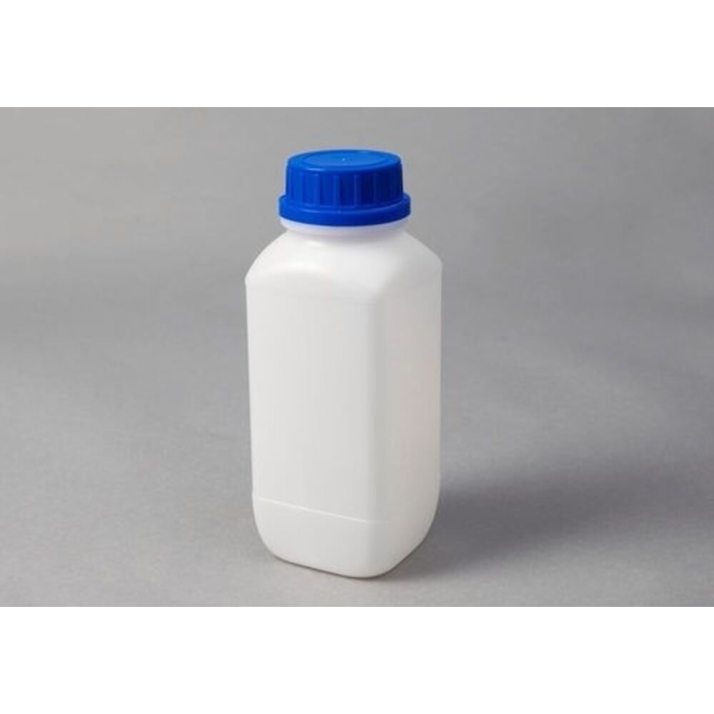 Número de imagen del producto 2: Denios botellas de boca ancha de polietileno de alta densidad, cuadradas, transparentes, 1000 ml, UN, 12 unidades