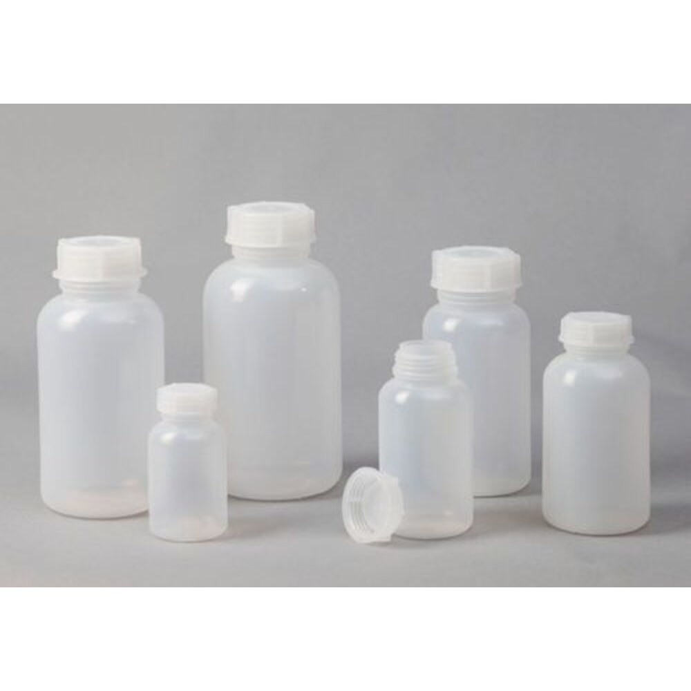 Número de imagen del producto 3: Denios botellas de boca ancha de LDPE, redondas, transparentes, 250 ml, 30 unidades
