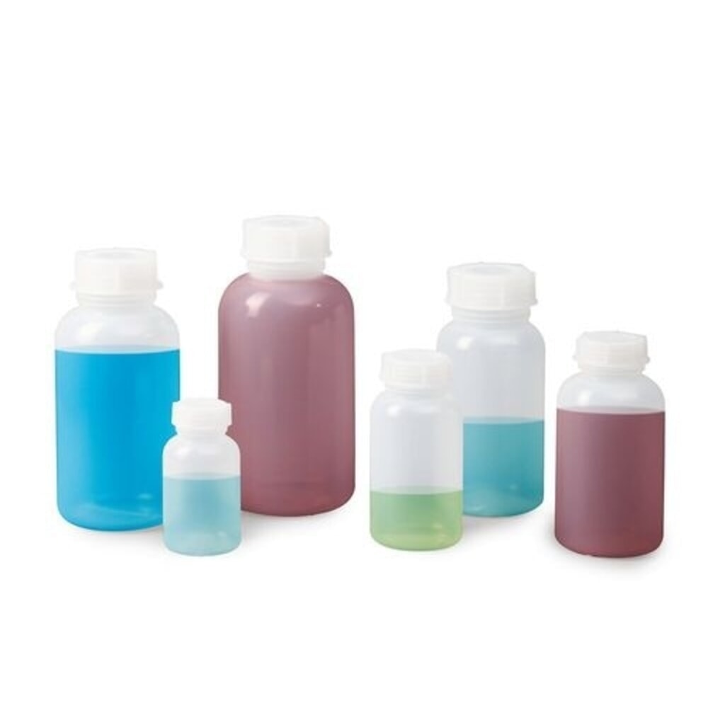 Número de imagen del producto 4: Denios botellas de boca ancha de LDPE, redondas, transparentes, 250 ml, 30 unidades