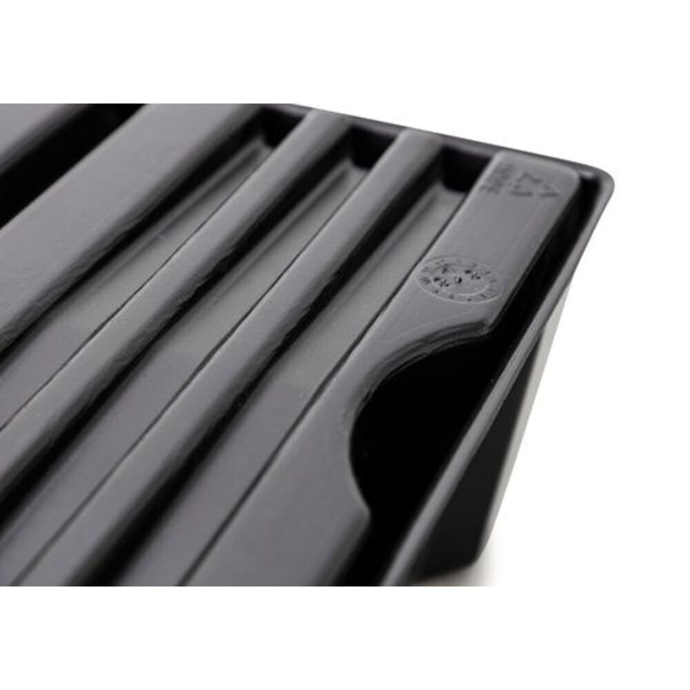 Número de imagen del producto 4: Denios bordillo base-line para pequeños recipientes, de PE (polietileno), altura 160 mm, con desagüe y rejilla galvanizada de PE, capacidad 5 l