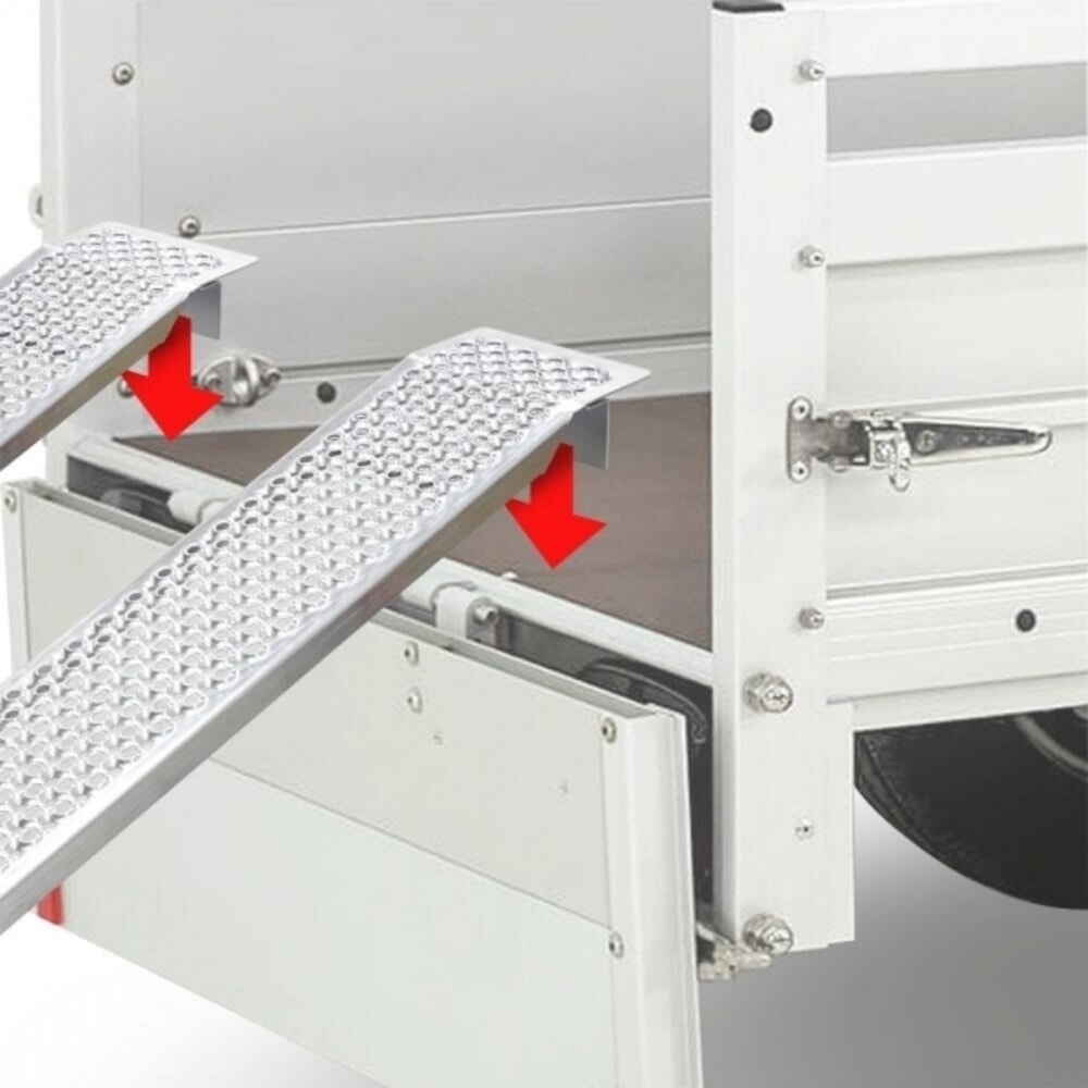 Número de imagen del producto 4: Rampas de aluminio, juego de 2, capacidad de carga 400 kg/par, L x An 2.000 x 200 mm