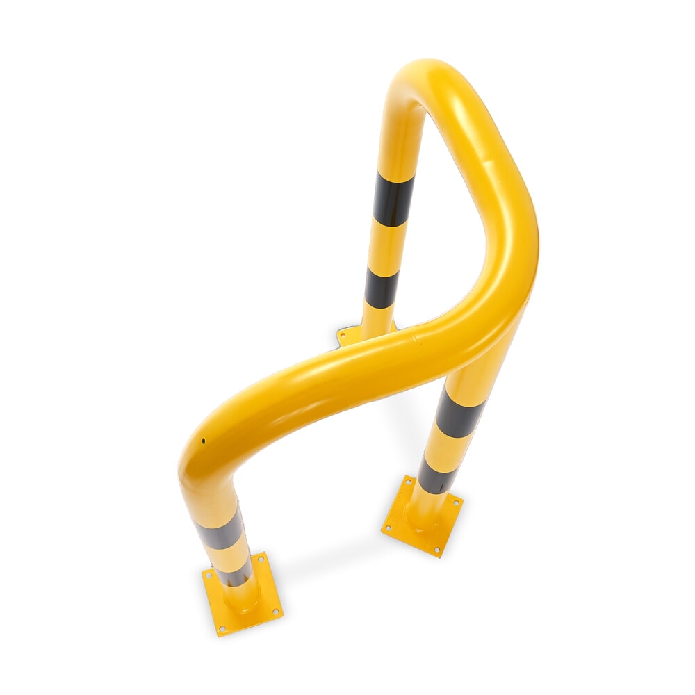 Número de imagen del producto 3: Steinbock® arco de protección contra impactos para esquina para uso en interiores, altura x longitud 1200 x 600 mm, diámetro 76 mm