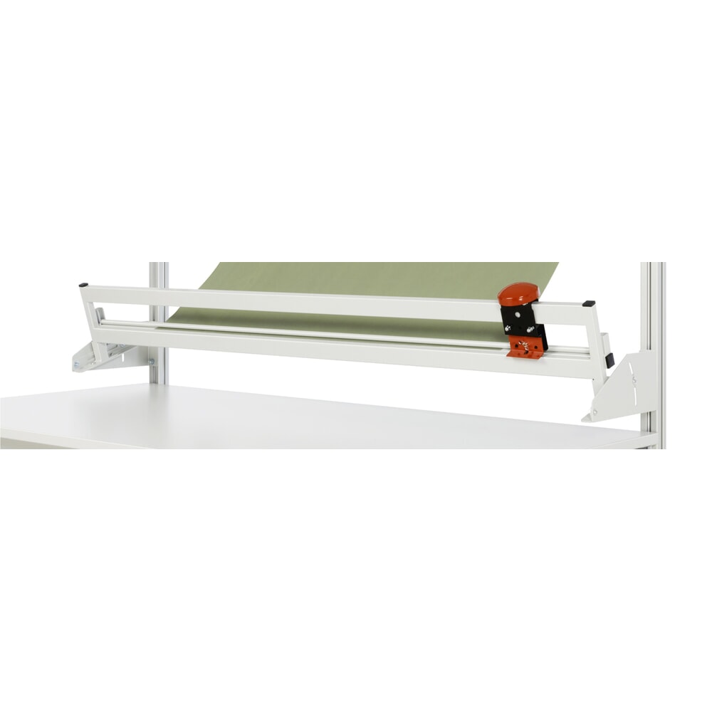 Número de imagen del producto 11: Juego de mesa de embalaje RAU adlatus 300 de altura regulable eléctricamente, con iluminación LED y dispositivo de corte, HxAxF 1850-2250 mm x 1500 mm x 800 mm