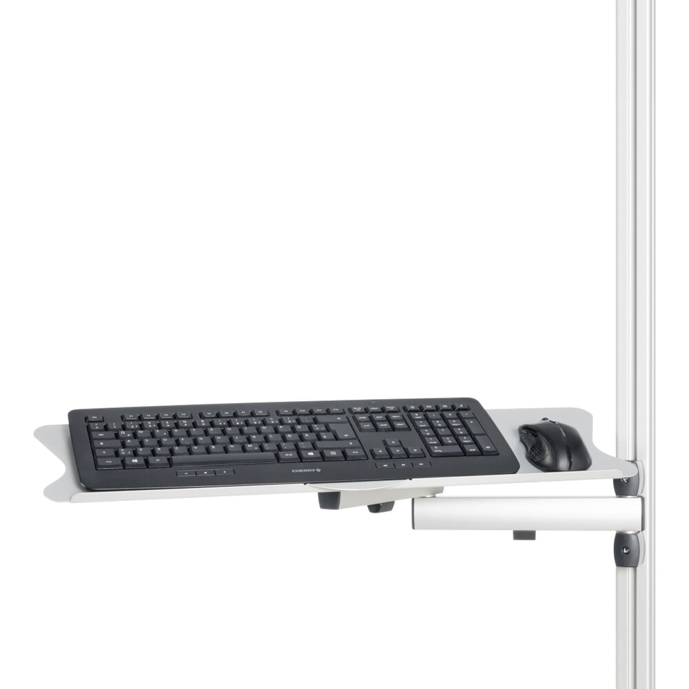 Imagen del producto: Brazo giratorio para mesa de embalaje RAU, para ratón y teclado, con 3 articulaciones, alcance 520 mm