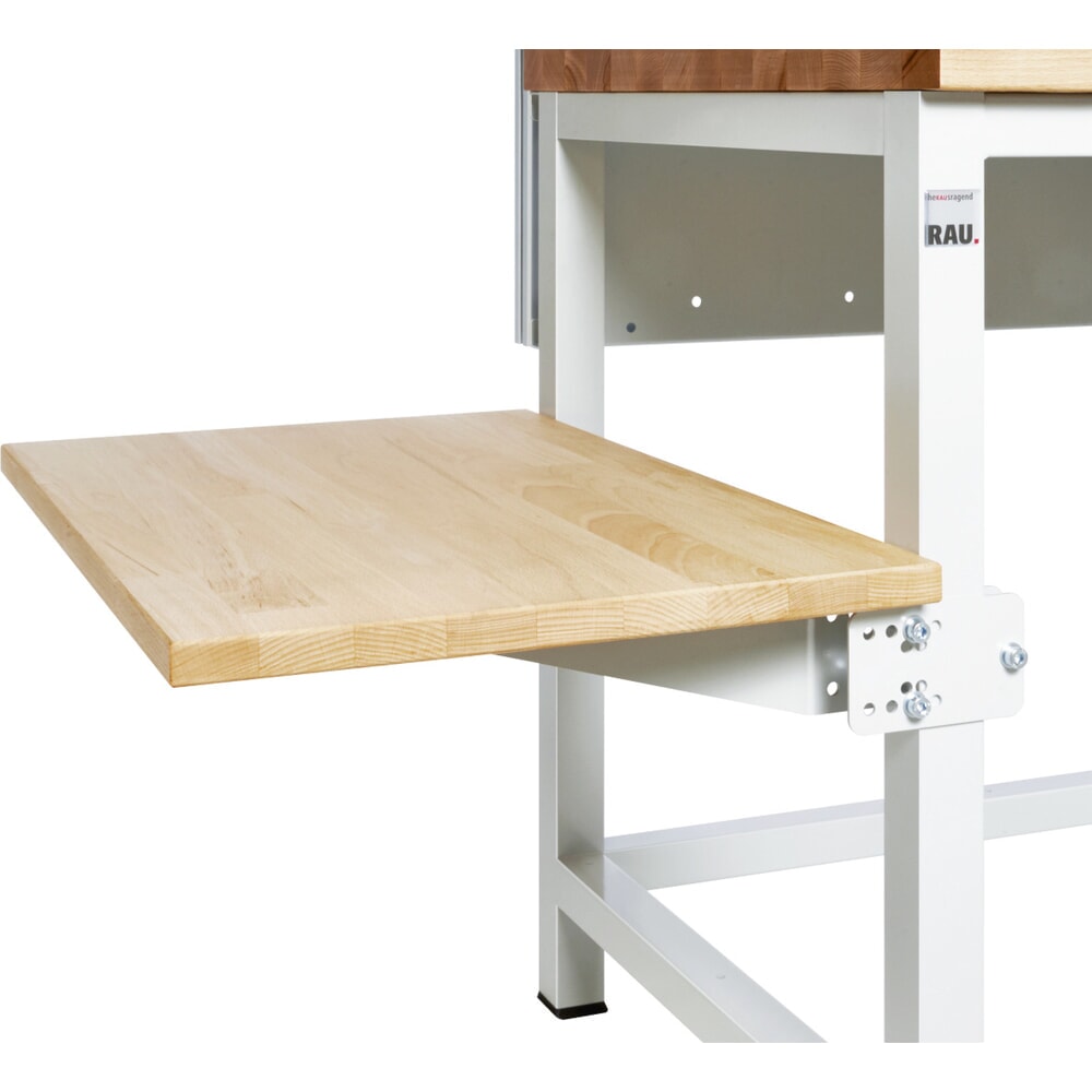Imagen del producto: Estante lateral para mesa de embalaje RAU, para montaje en base del sistema, HxAxF 100 mm x 450 mm x 800 mm