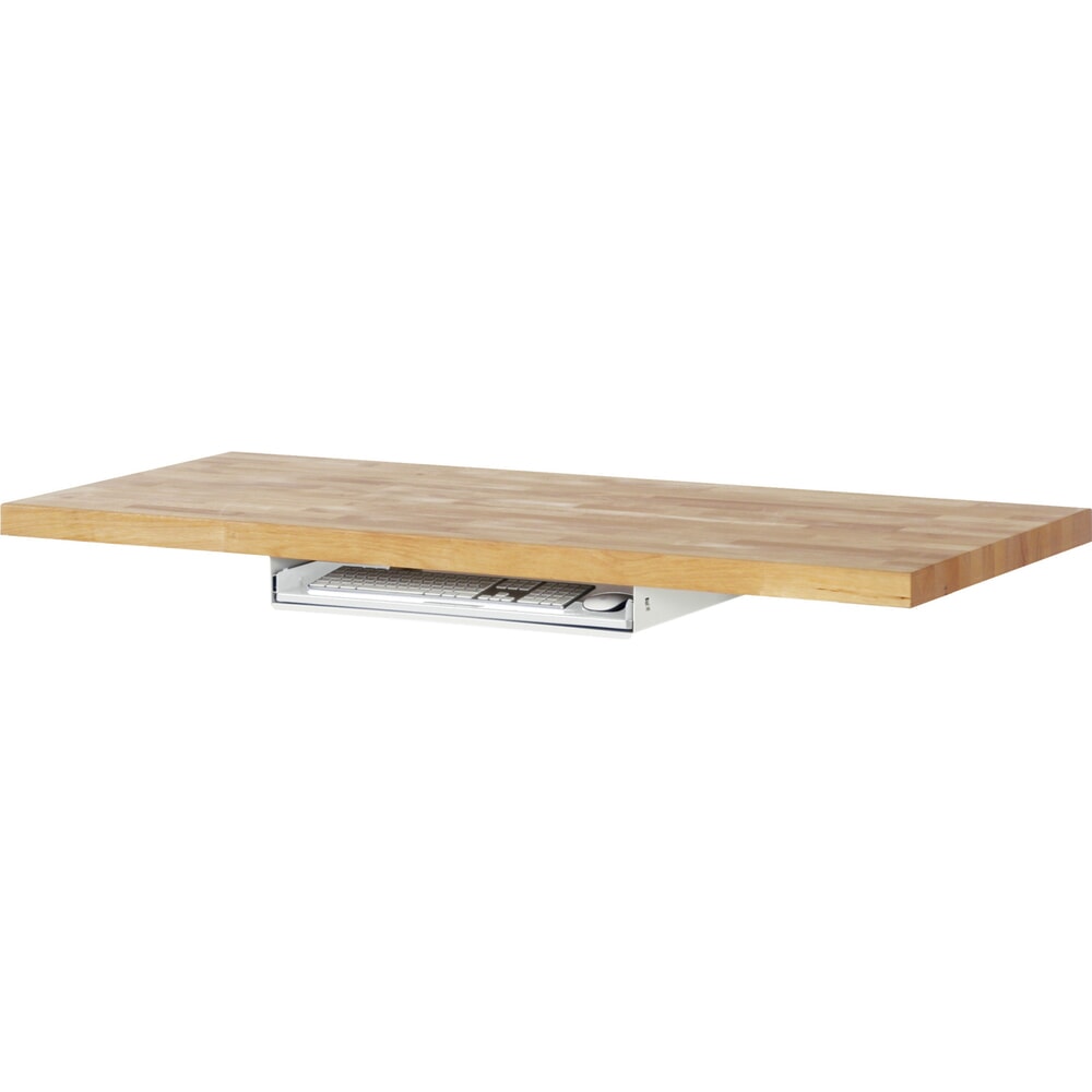Número de imagen del producto 3: Bandeja para teclado para mesa de embalaje RAU, gris claro, HxAxF 85 mm x 640 mm x 485 mm