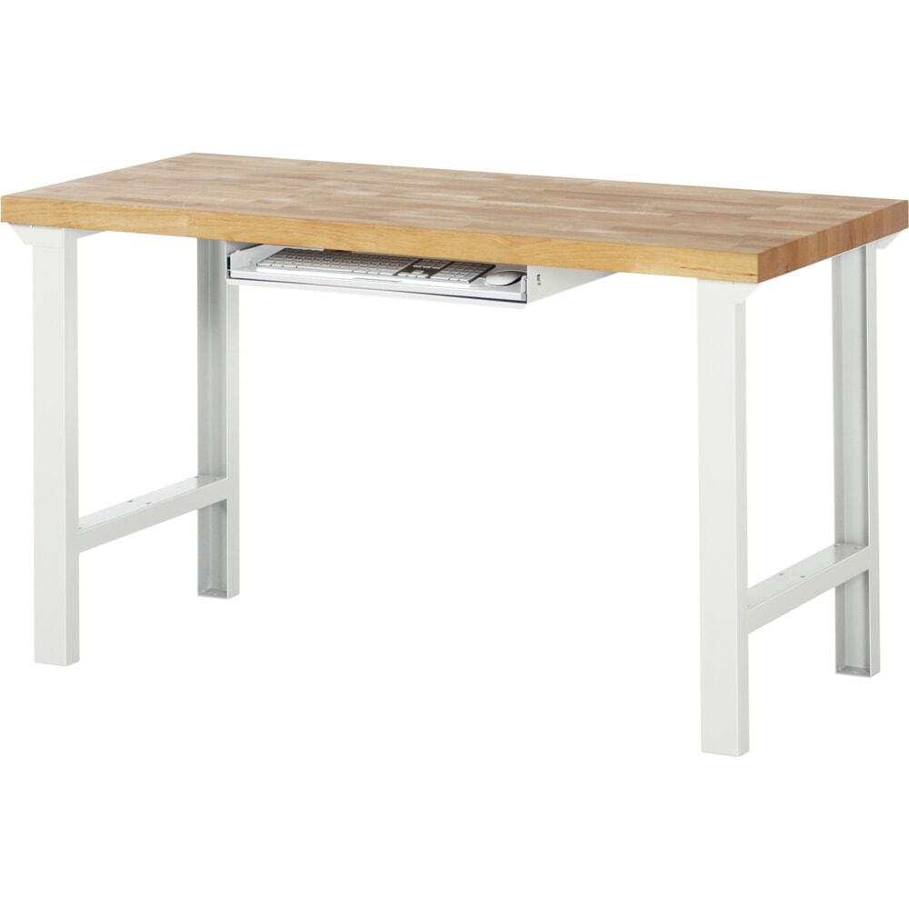 Número de imagen del producto 4: Bandeja para teclado para mesa de embalaje RAU, gris claro, HxAxF 85 mm x 640 mm x 485 mm