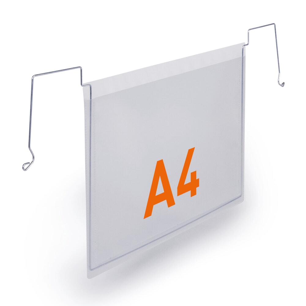 Número de imagen del producto 4: DURABLE bolsa para documentos con asa de alambre, DIN A4 apaisada, abierta