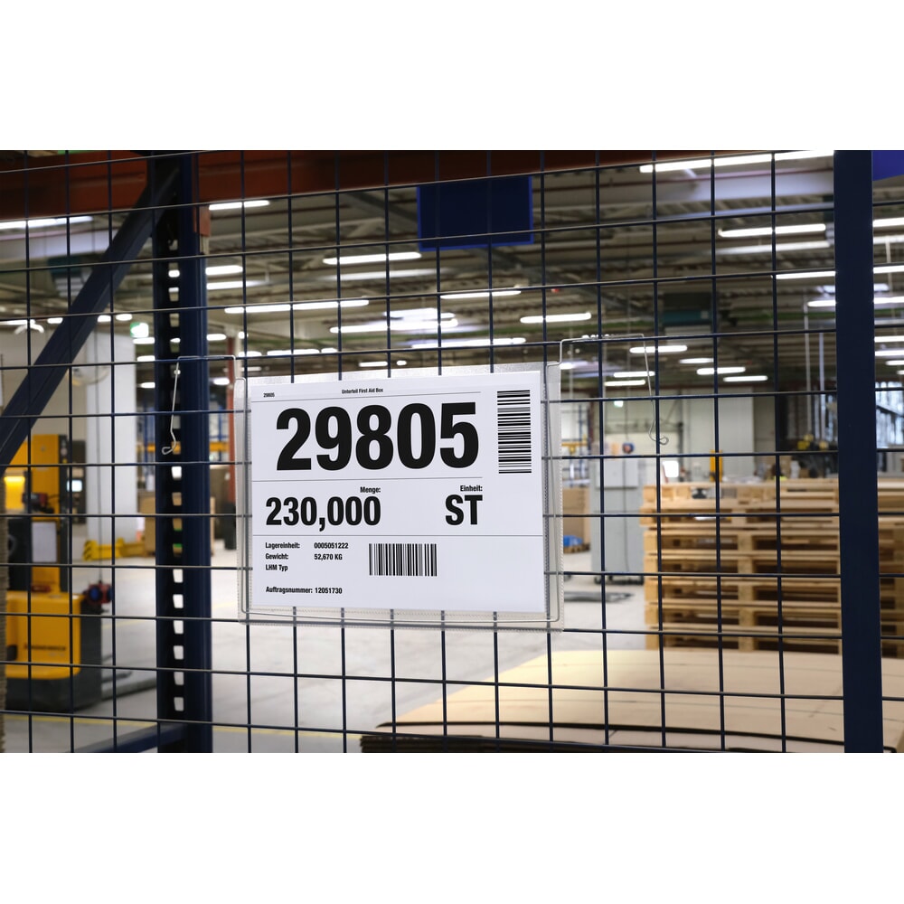 Número de imagen del producto 7: DURABLE bolsa para documentos con asa de alambre, DIN A4 apaisada, abierta