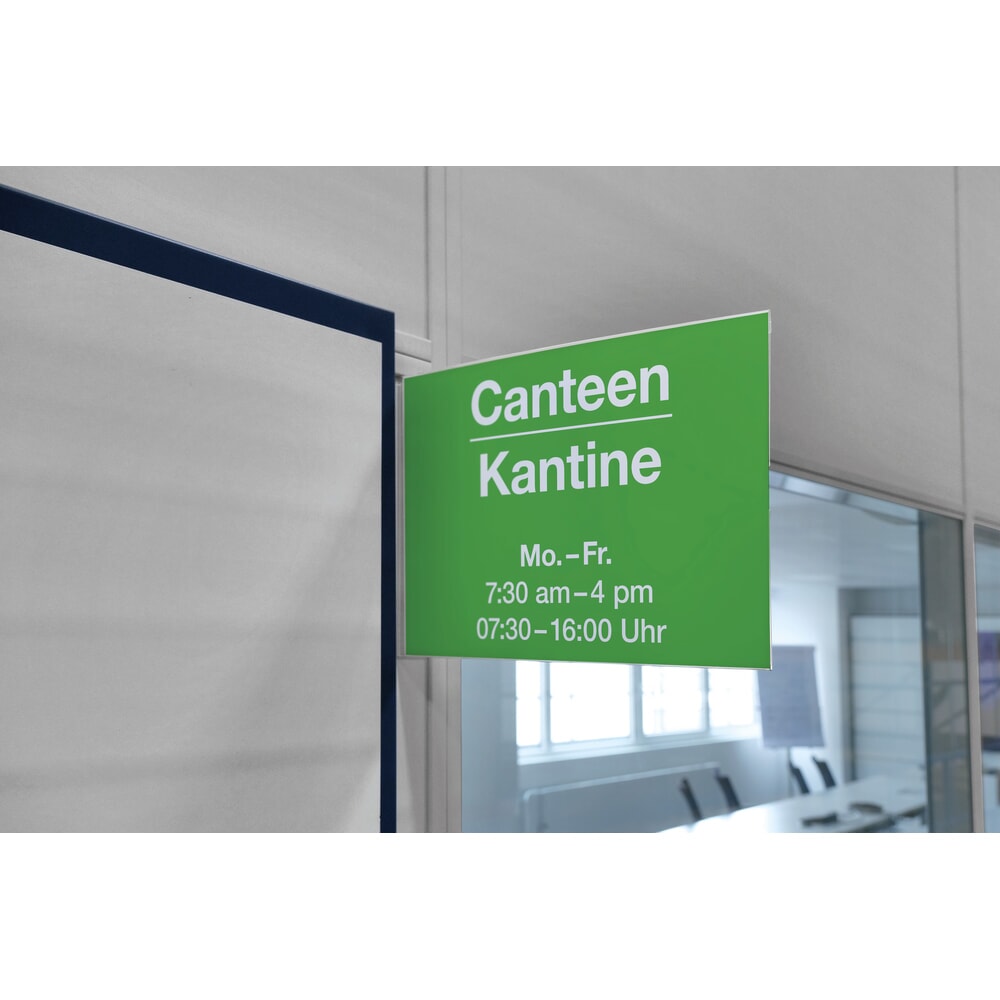 Número de imagen del producto 3: DURABLE Señalización para estanterías, señal de pasillo autoadhesiva, A4 horizontal