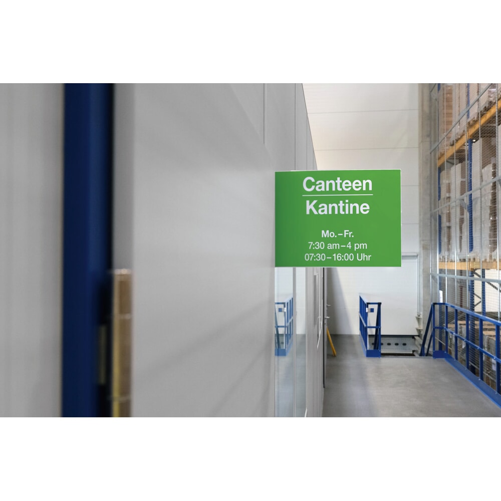 Número de imagen del producto 4: DURABLE Señalización para estanterías, señal de pasillo autoadhesiva, A4 horizontal