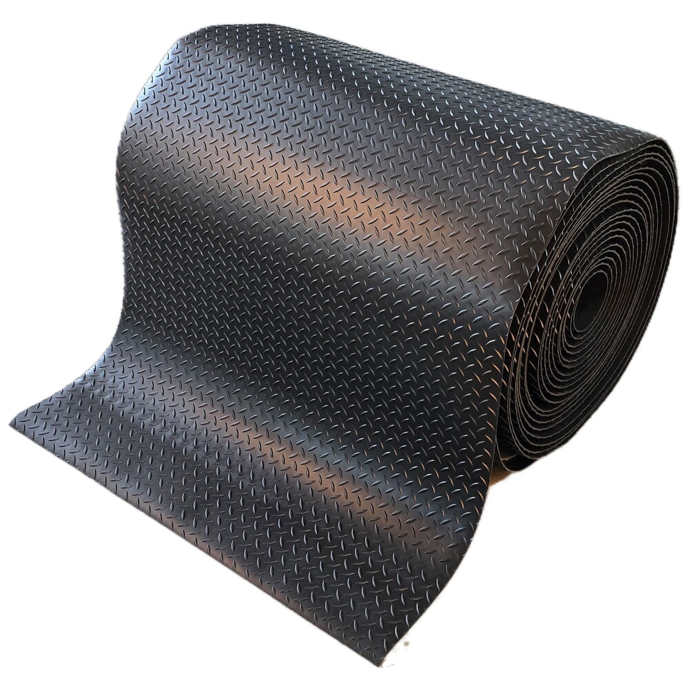 Número de imagen del producto 2: Steinbock® alfombrilla antifatiga ErgoSoft Strong, patrón de diamante, 2 capas, A x L 600 mm x 1000 mm, negra