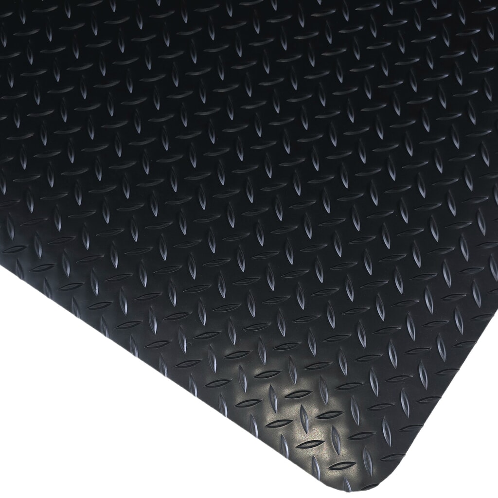 Steinbock® alfombrilla antifatiga ErgoSoft Strong, patrón de diamante, 2 capas, A x L 600 mm x 1000 mm, negra Imagen del producto: Steinbock® alfombrilla antifatiga ErgoSoft Strong, patrón de diamante, 2 capas, A x L 600 mm x 1000 mm, negra