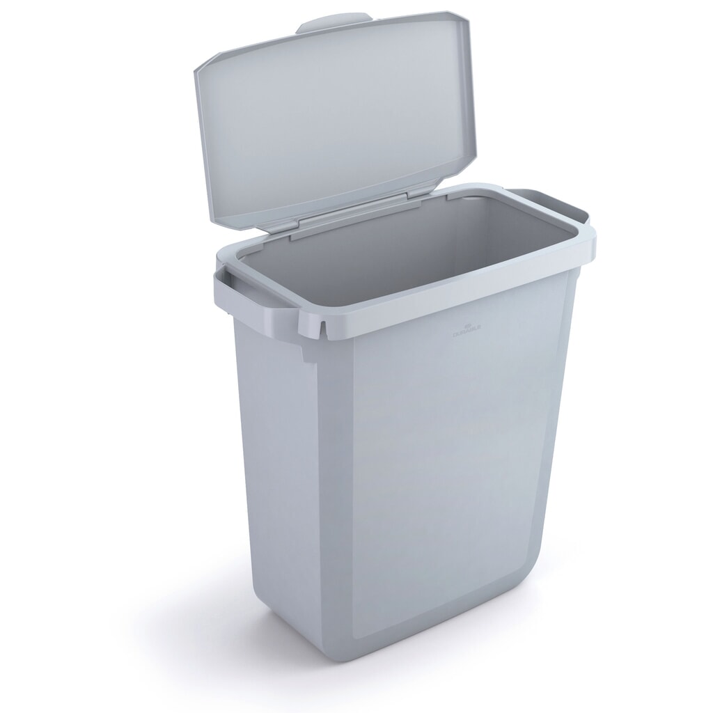 DURABLE cubo de residuos para interior DURABIN®, volumen 60 l, con tapa abatible, gris Imagen del producto: DURABLE cubo de residuos para interior DURABIN®, volumen 60 l, con tapa abatible, gris
