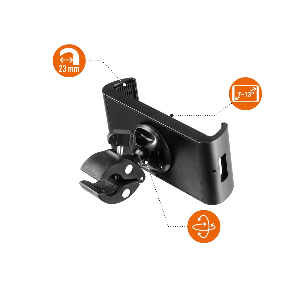 Imagen del producto: DURABLE soporte para tabletas de 7 a 13 pulgadas, TOUGH KLEMME XL, abrazadera