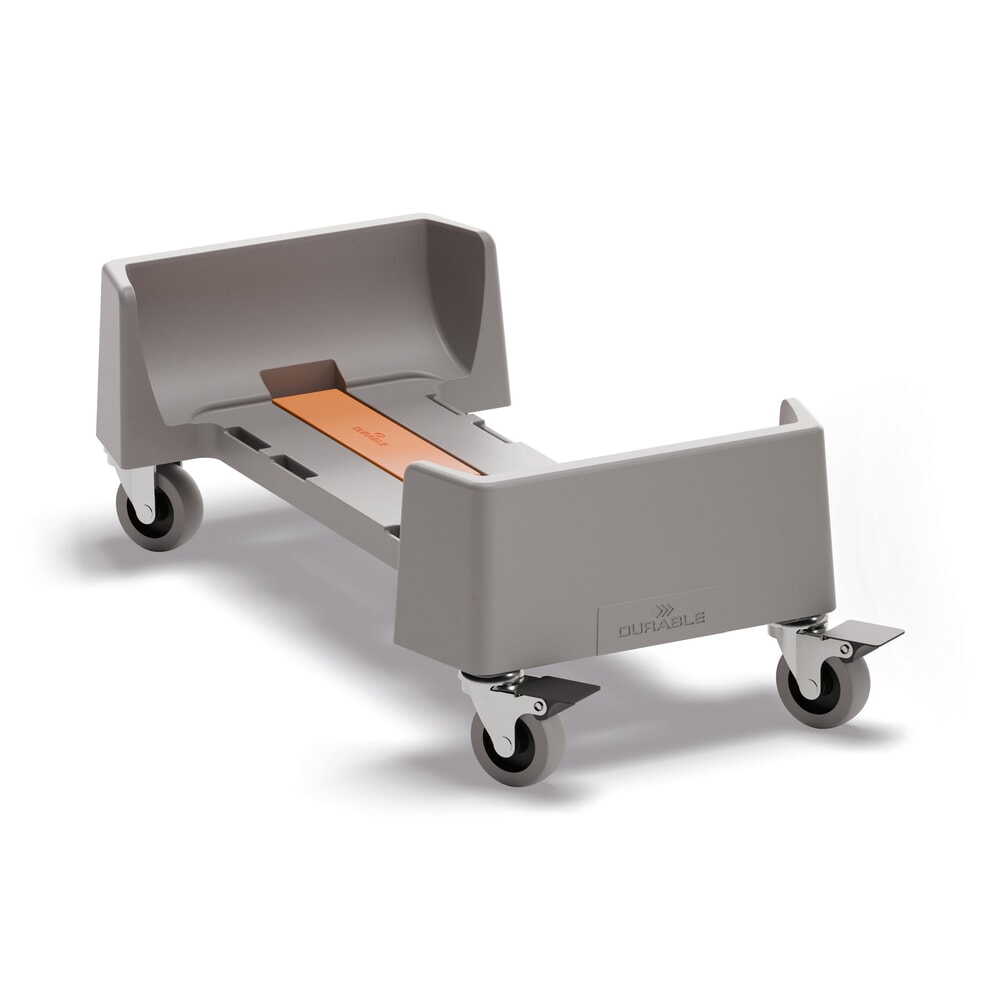 Imagen del producto: DURABLE carro para cubos de residuos DURABIN®, capacidad 60 l, fabricado en polipropileno reciclado, gris