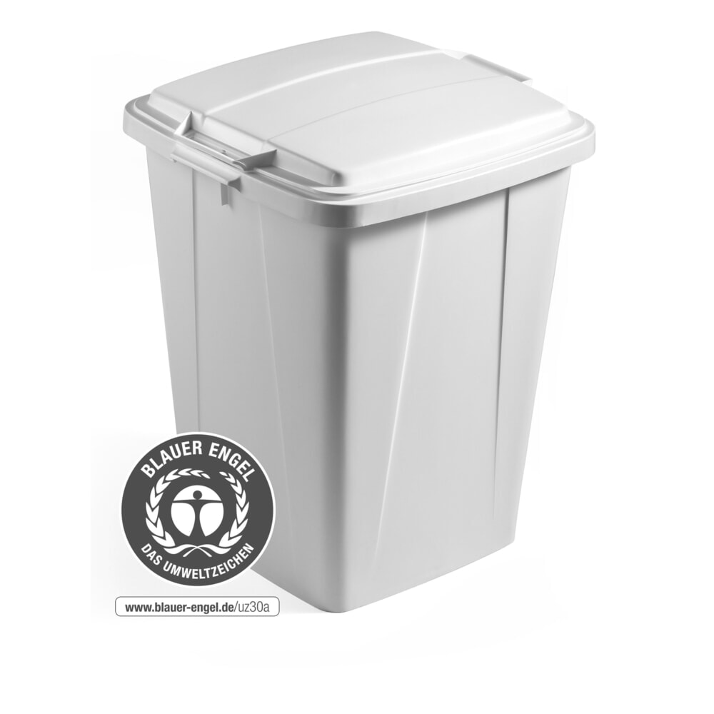 Imagen del producto: DURABLE cubo de residuos para interior DURABIN® ECO, volumen 90 l, con tapa, gris