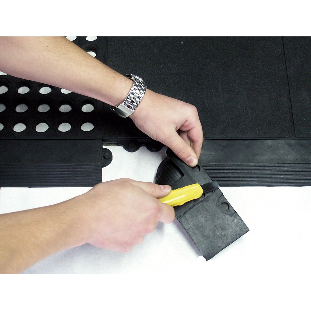 Número de imagen del producto 3: Regletas con esquinas para la alfombrilla antifatiga YOGA SOLID OIL, macho, negro, 4 uds/UV