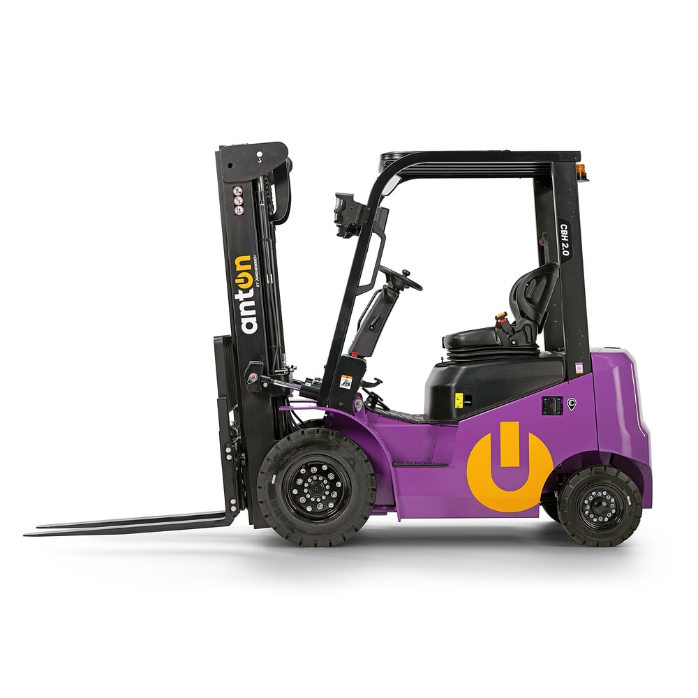 Número de imagen del producto 9: AntOn by Jungheinrich apilador eléctrico CBH 2.0 con mástil de elevación telescópico doble, altura de elevación 3300 mm, capacidad de carga 2000 kg, incluye cargador incorporado.