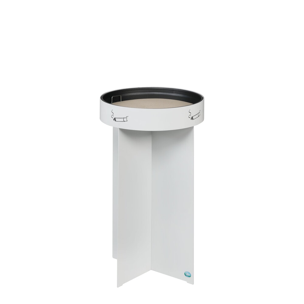 Imagen del producto: Cenicero de columna VAR® R 44, de acero galvanizado, sin techo protector.