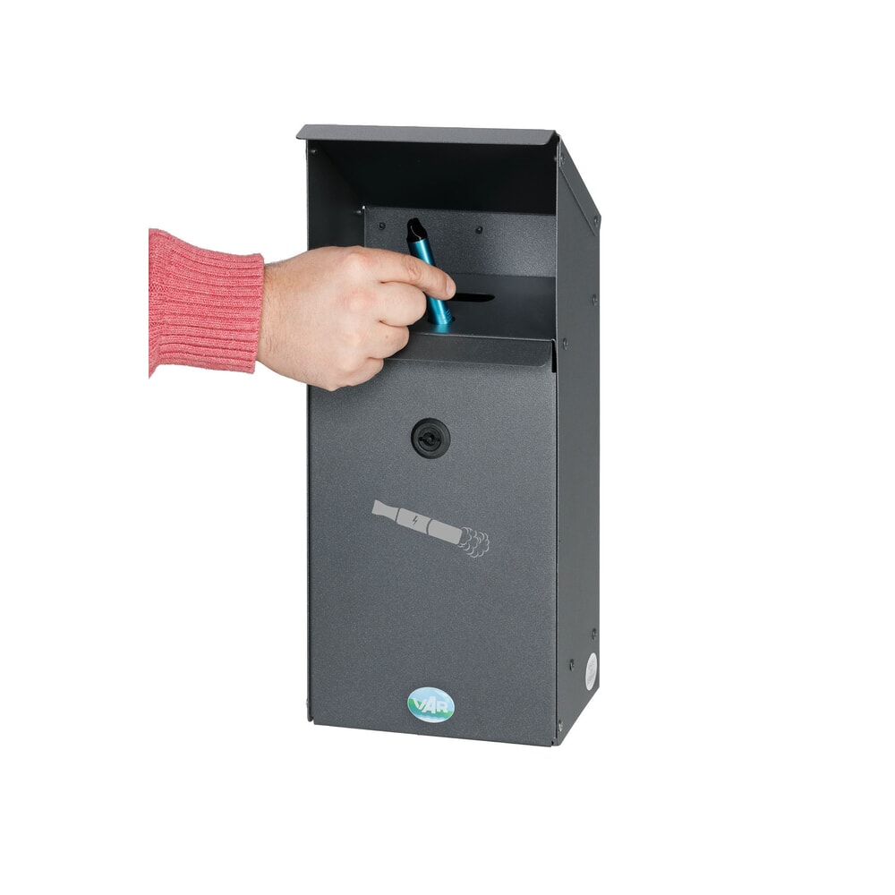 Número de imagen del producto 3: Cenicero VAR® EZS 1, para la eliminación de cigarrillos electrónicos, montaje en la pared.