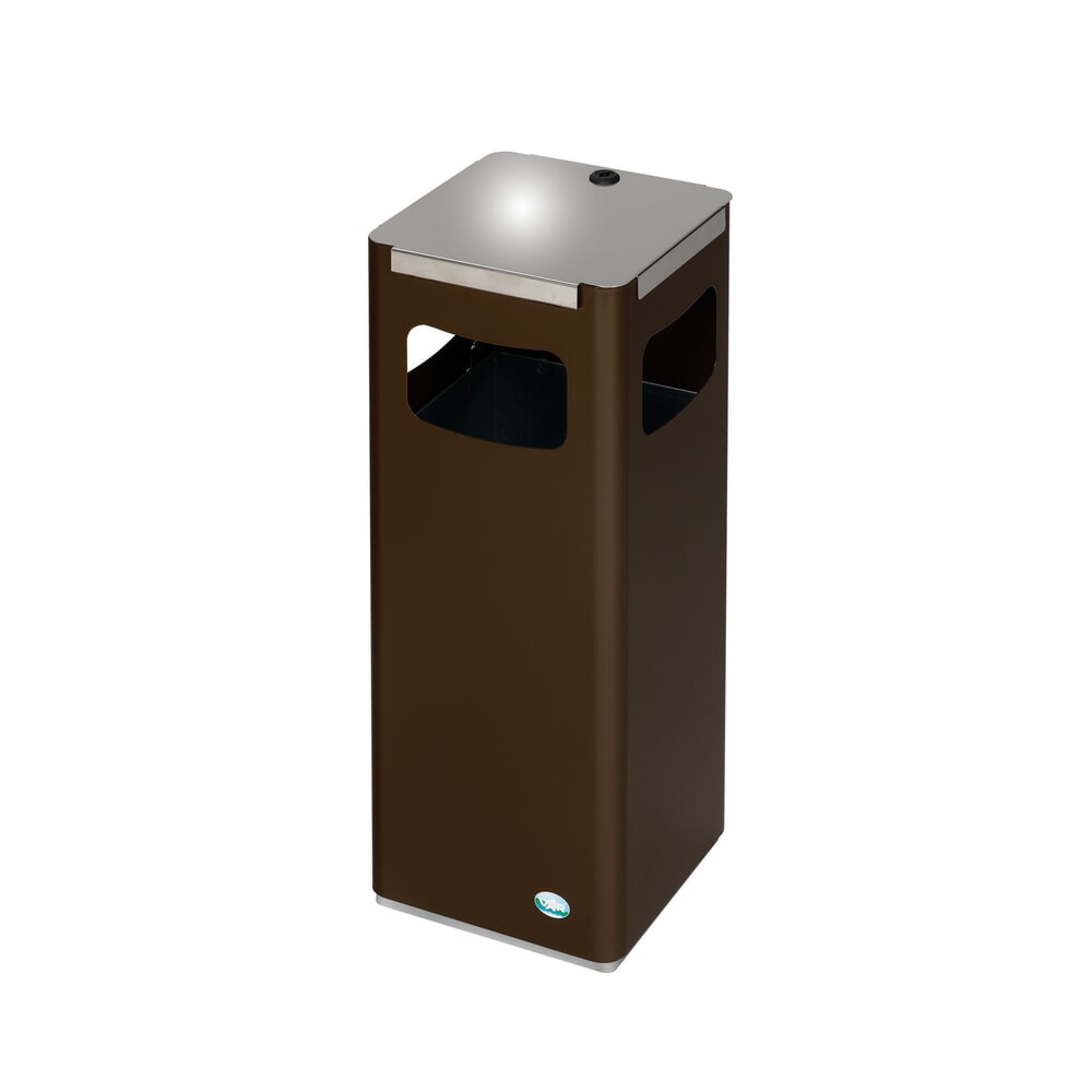 Número de imagen del producto 2: VAR® WSG 25R contenedor de reciclaje, para el exterior, con 3 bocas de vertido, volumen de 22 litros, marrón sepia