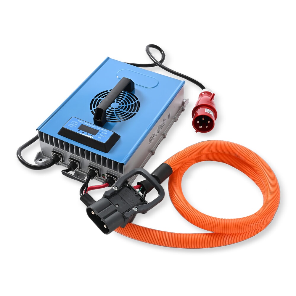 Número de imagen del producto 1: Cargador externo D400, 80 V, 60 A, CEE rojo 32 A, 5 pines - 3P+N+E para apilador eléctrico AntOn by Jungheinrich CBH 2.0