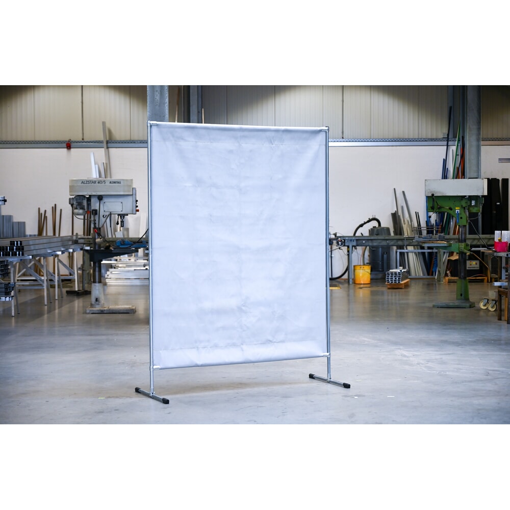 Número de imagen del producto 3: Pantalla de protección de soldadura, manta antichispas y antitérmica según DIN EN 13501-1, AxH 1.400 x 2.000 mm, gris/plata