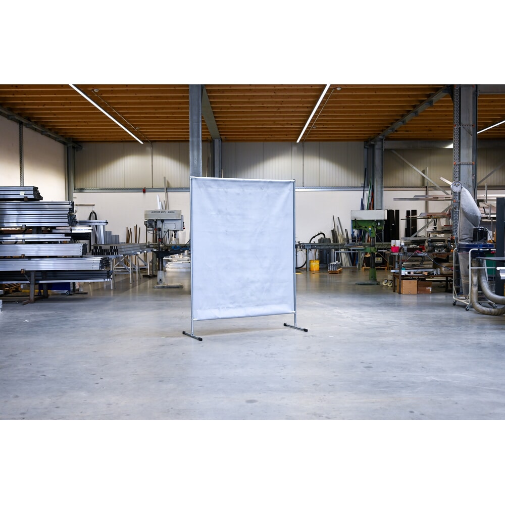 Número de imagen del producto 4: Pantalla de protección de soldadura, manta antichispas y antitérmica según DIN EN 13501-1, AxH 1.400 x 2.000 mm, gris/plata