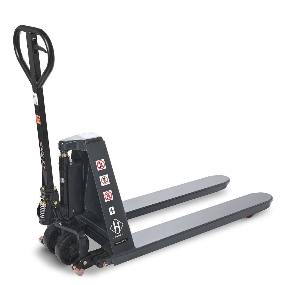 Número de imagen del producto 13: Transpaleta de tijera HEMMDAL PTM 1.0, capacidad de carga 1.000 kg, longitud de horquilla 1.150 mm, poliuretano, rodillo simple