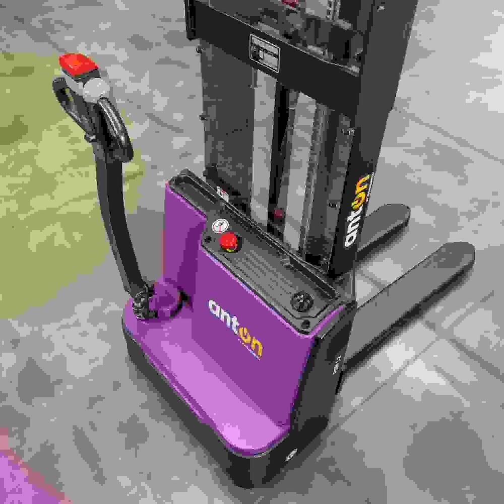 Número de imagen del producto 2: AntOn by Jungheinrich carretilla elevadora eléctrica PSM 1.2, con mástil de elevación telescópico doble, capacidad de carga 1200 kg, altura de elevación 3622 mm