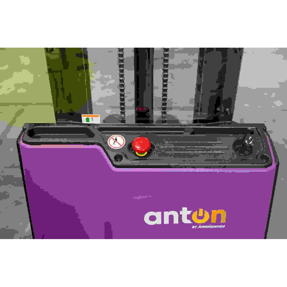 Número de imagen del producto 8: AntOn by Jungheinrich carretilla elevadora eléctrica PSM 1.2, con mástil de elevación telescópico doble, capacidad de carga 1200 kg, altura de elevación 3622 mm