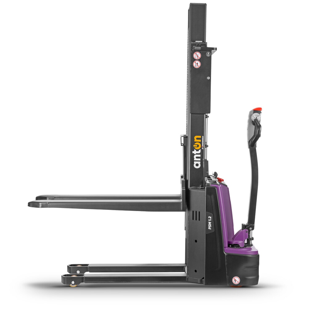 AntOn by Jungheinrich apilador eléctrico PSM 1.2, con mástil de elevación telescópico doble, capacidad de carga 1200 kg, altura de elevación 2522 mm Número de imagen del producto 10: AntOn by Jungheinrich apilador eléctrico PSM 1.2, con mástil de elevación telescópico doble, capacidad de carga 1200 kg, altura de elevación 2522 mm