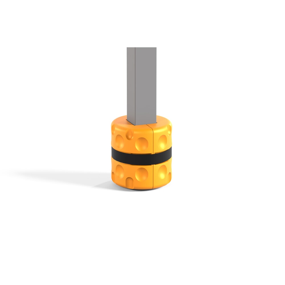 Número de imagen del producto 3: A.M.P.E.R.E. Protector anticolisión de columna Universal Rack Mammut® Smart, para columnas cuadradas de 100–150 mm, altura 300 mm