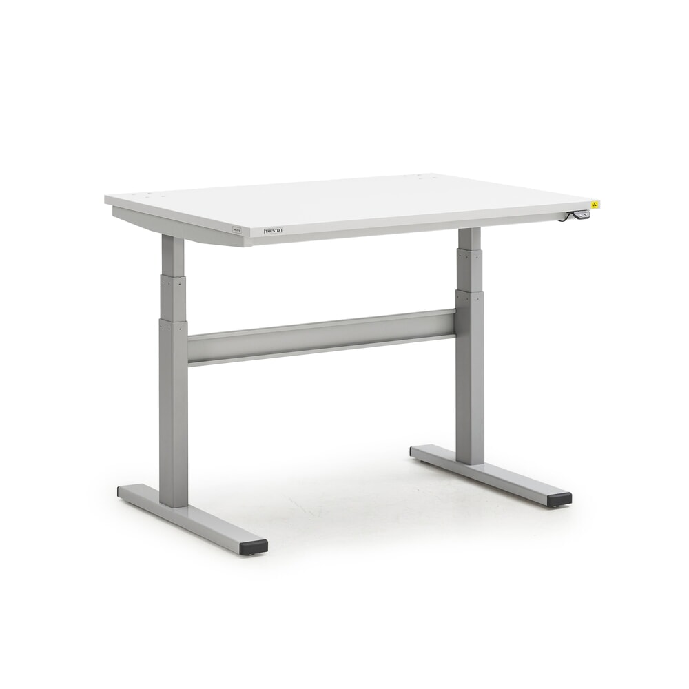 Imagen del producto: Mesa de trabajo TRESTON TED ESD, ajuste en altura eléctrico, H x A x F 630-1.270 x 1.100 x 800 mm