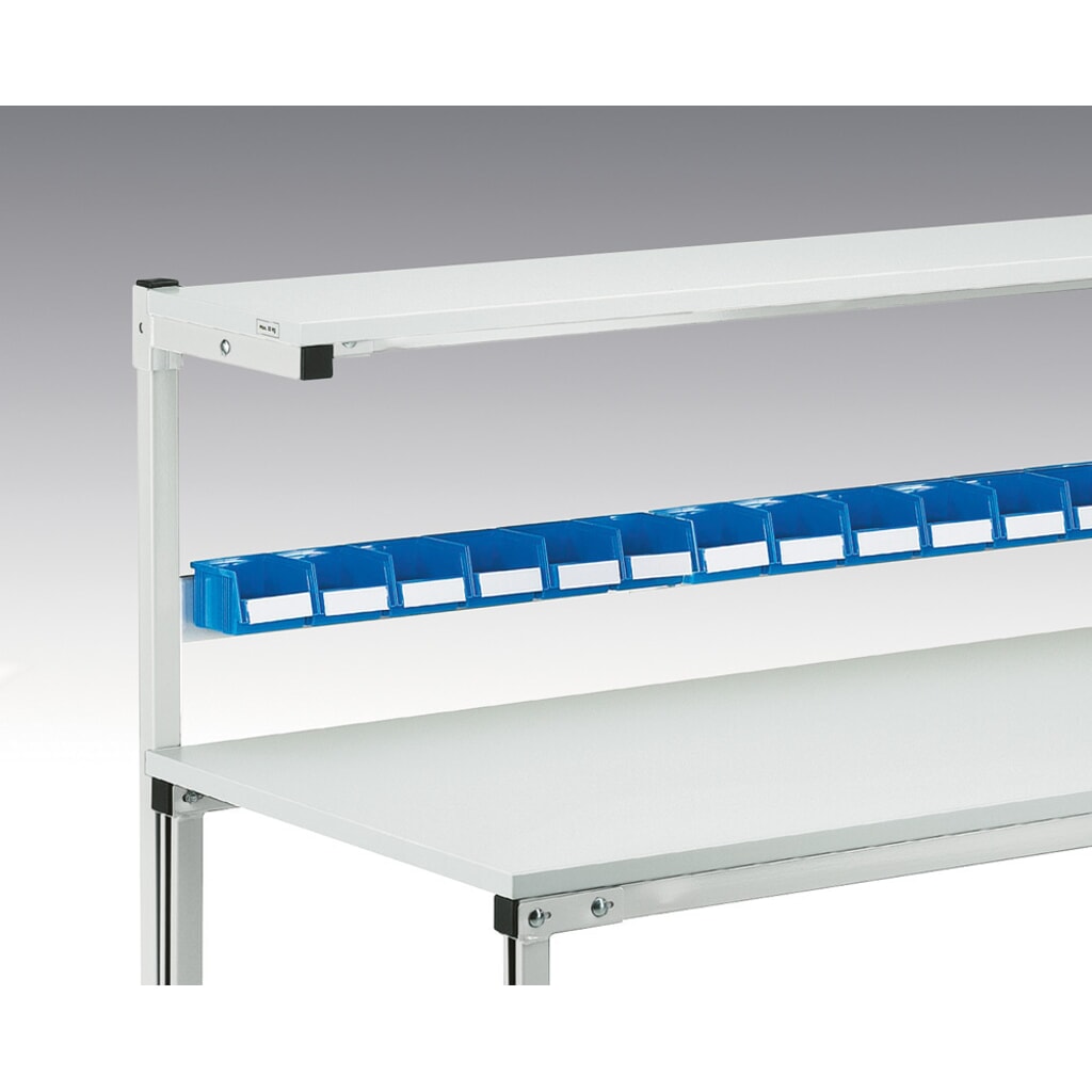 Número de imagen del producto 3: Travesaño colgador para mesa de trabajo con estante elevado, anchura 1.500mm