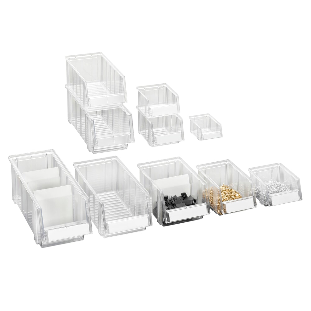Número de imagen del producto 3: Cajas de almacenamiento visibles TRESTON, transparentes, HxAxF 130 x 149 x 250 mm