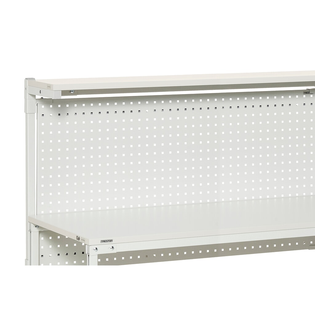 Placa perforada para sistemas de puesto de trabajo ergonómicos, para anchura de 1.200 mm Número de imagen del producto 3: Placa perforada para sistemas de puesto de trabajo ergonómicos, para anchura de 1.200 mm