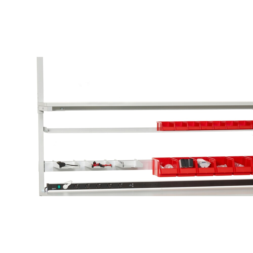 Número de imagen del producto 3: Estante adicional para cajas de almacenaje, L x An 1.119 x 145 mm, para mesas de 1.200 mm