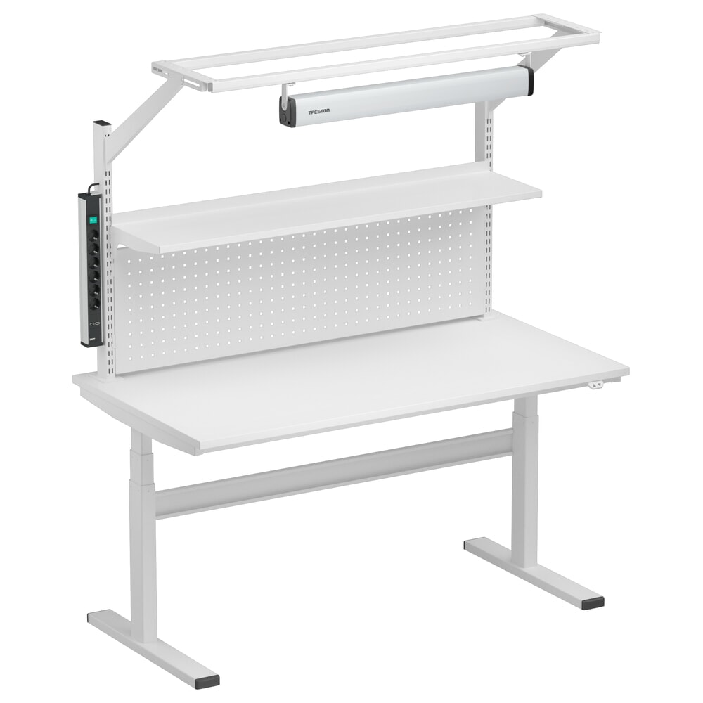 Número de imagen del producto 5: Tubos con trama para mesa de trabajo TRESTON TED con brida, altura 790 mm, 2 ud./UV