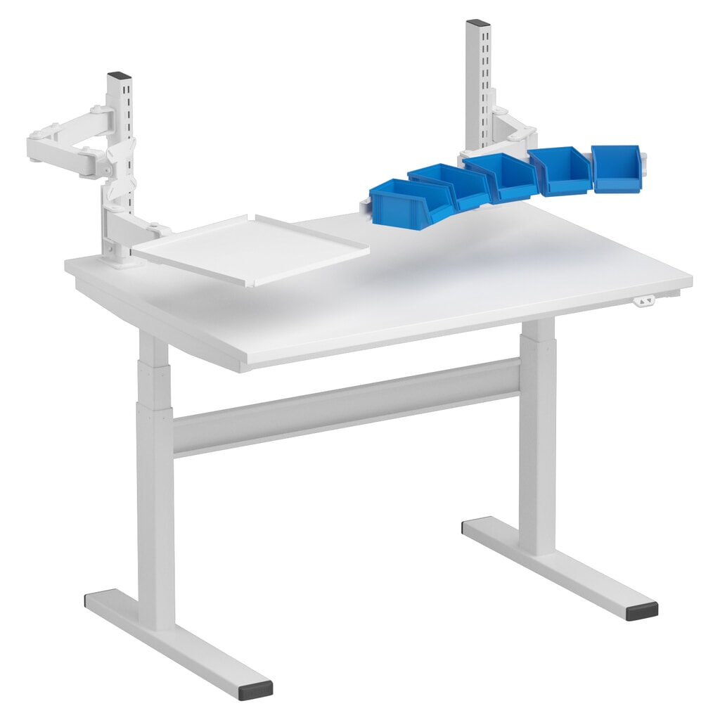 Tubos con trama para mesa de trabajo TRESTON TED con brida, altura 400 mm, 2 ud./UV Número de imagen del producto 5: Tubos con trama para mesa de trabajo TRESTON TED con brida, altura 400 mm, 2 ud./UV