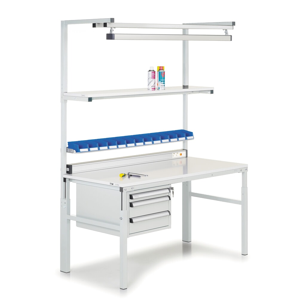 Guía adicional para estructura adicional de mesa de trabajo, An 1.500 mm Número de imagen del producto 4: Guía adicional para estructura adicional de mesa de trabajo, An 1.500 mm