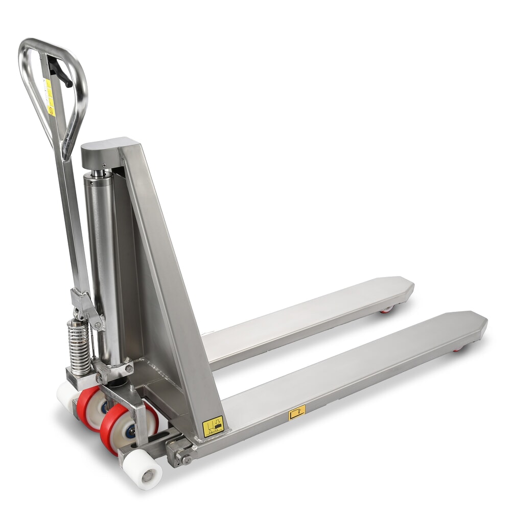 Número de imagen del producto 10: Transpaleta de tijera de acero inoxidable Ameise® PTM 1.0 Scissor INOX, capacidad de carga 1000 kg, longitud de horquilla 1200 mm, nailon