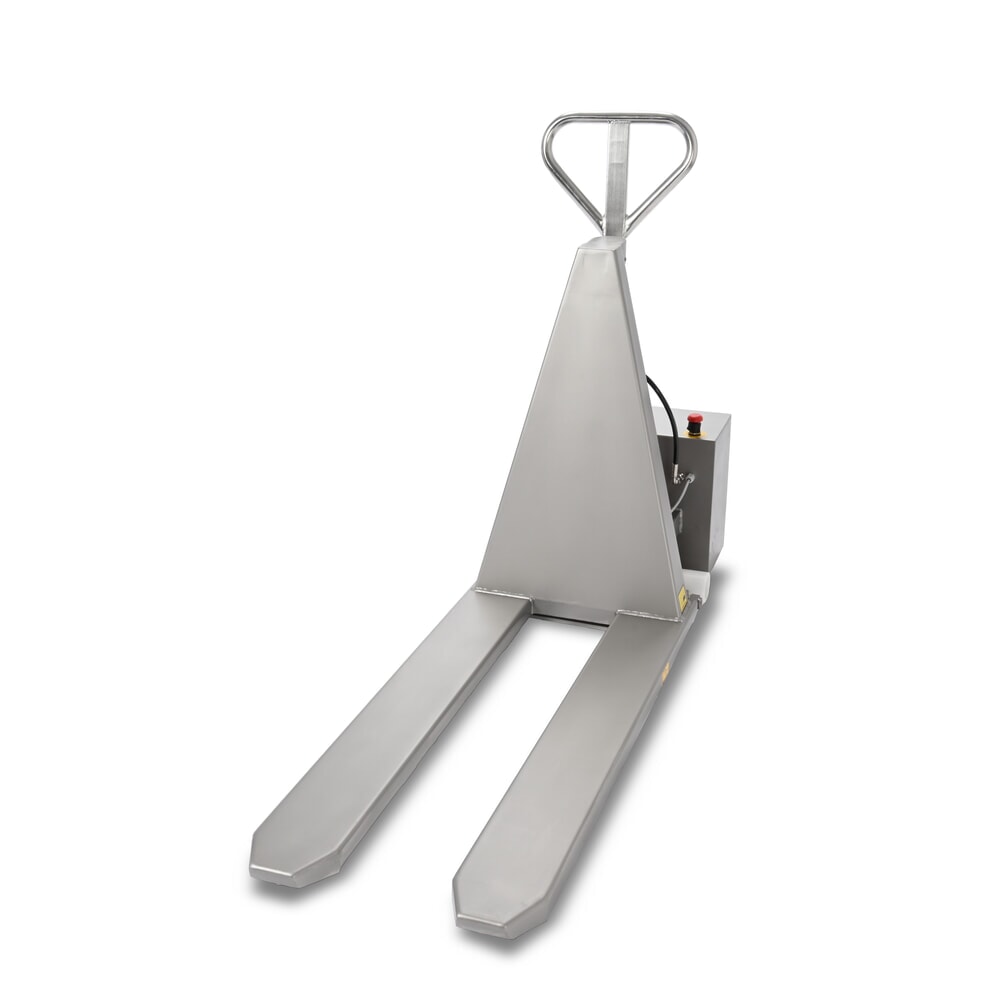 Número de imagen del producto 9: Transpaleta de tijera de acero inoxidable Ameise® PTM 1.0 Scissor INOX, capacidad de carga 1000 kg, electrohidráulica, longitud de horquilla 1200 mm, nailon