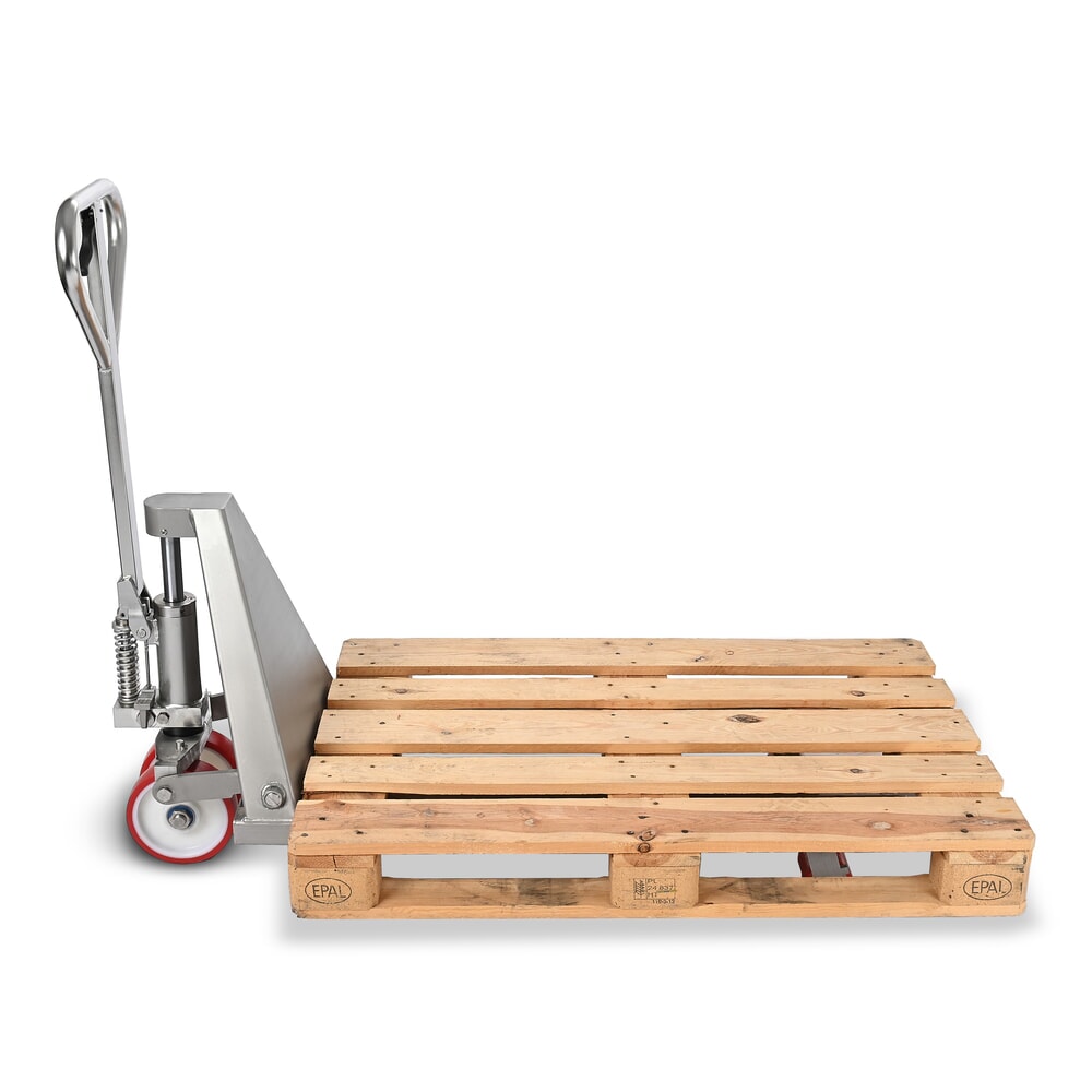 Número de imagen del producto 2: Transpaleta de acero inoxidable Ameise® PTM 2.0 INOX, capacidad de carga 2000 kg, longitud de horquilla 1150 mm, nailon