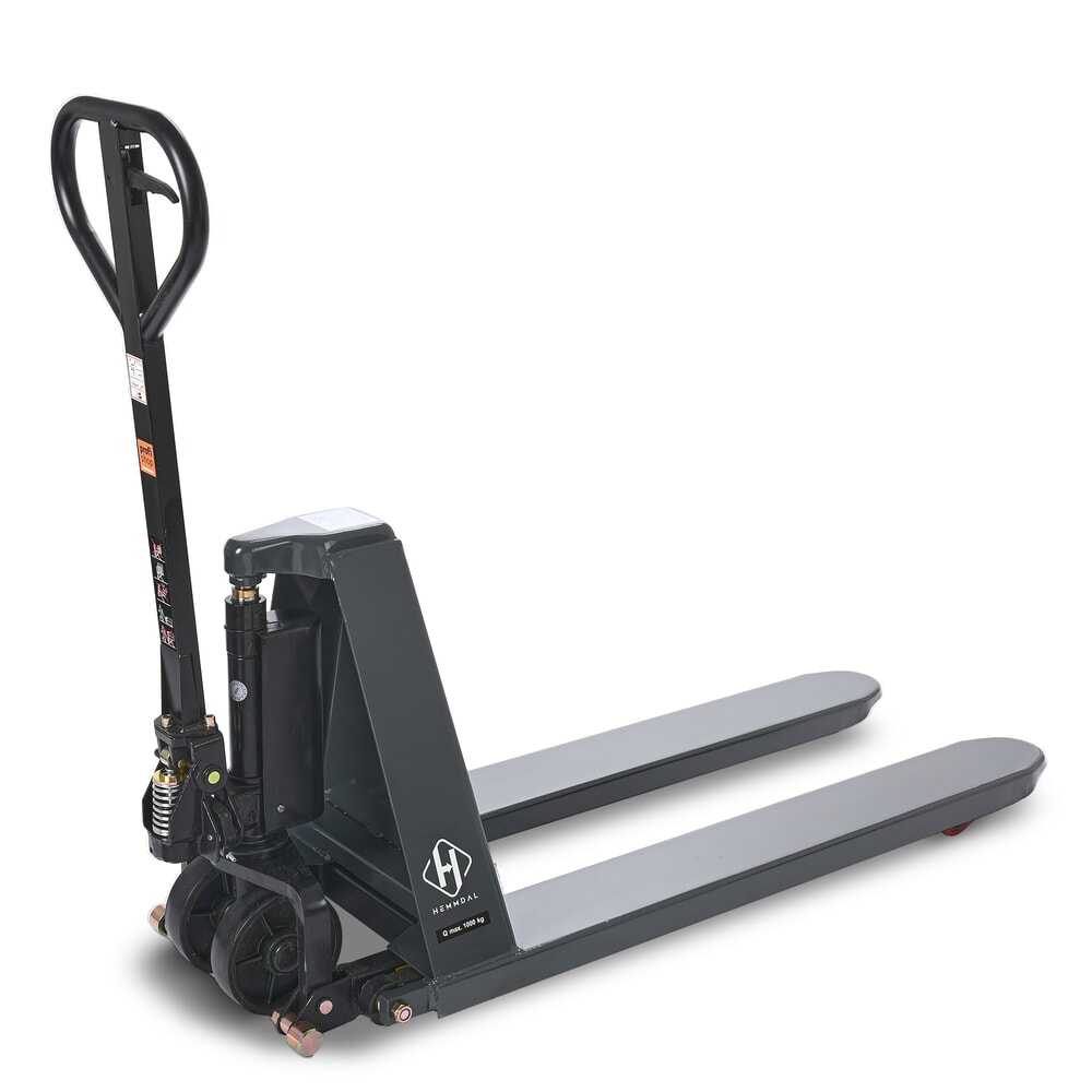 Número de imagen del producto 10: Transpaleta de tijera HEMMDAL PTM 1.0, capacidad de carga 1.000 kg, longitud de horquilla 1.150 mm, poliuretano, rodillo simple