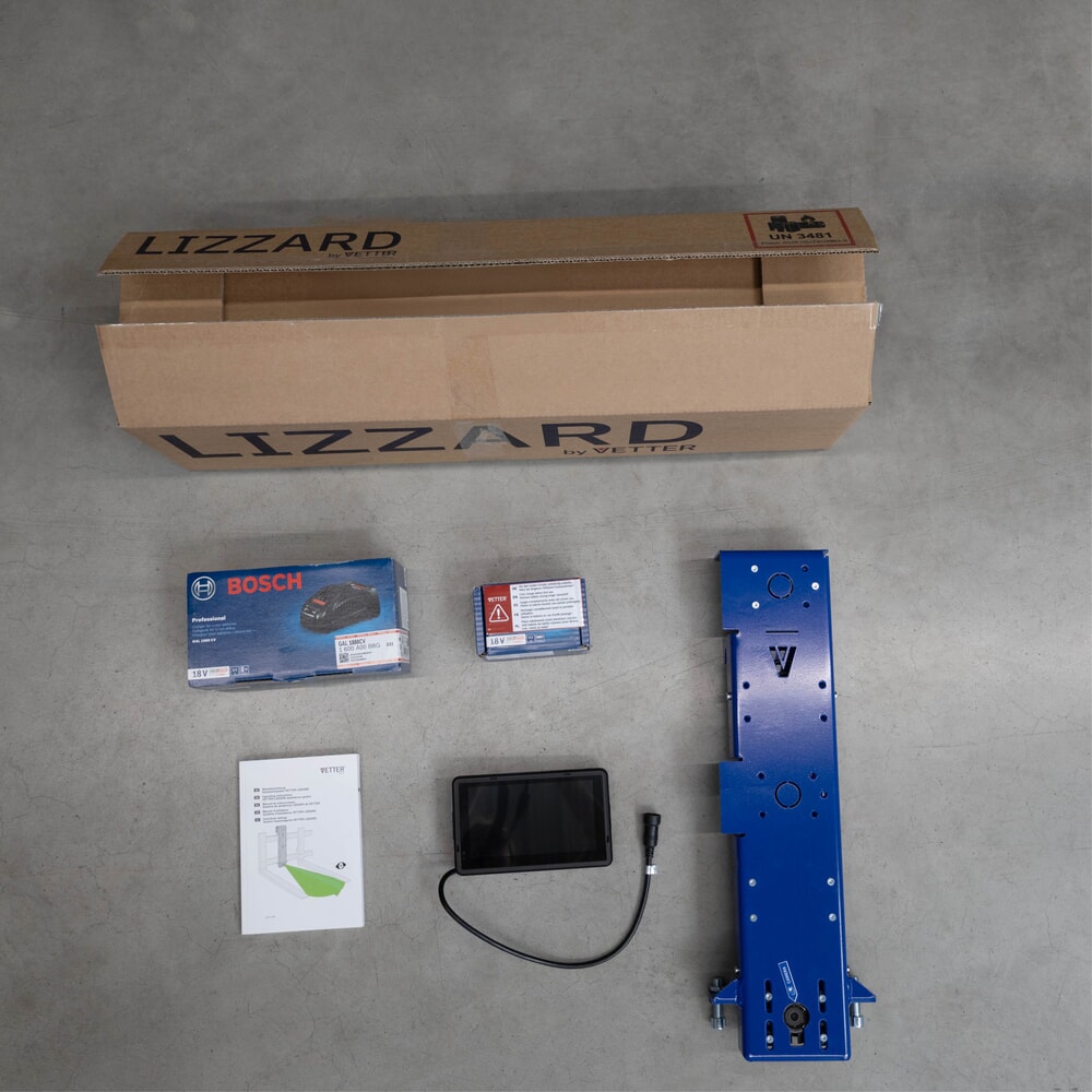 Número de imagen del producto 2: LIZZARD Cam de VETTER®, sistema de guiado de horquillas con cámara, ISO 3A