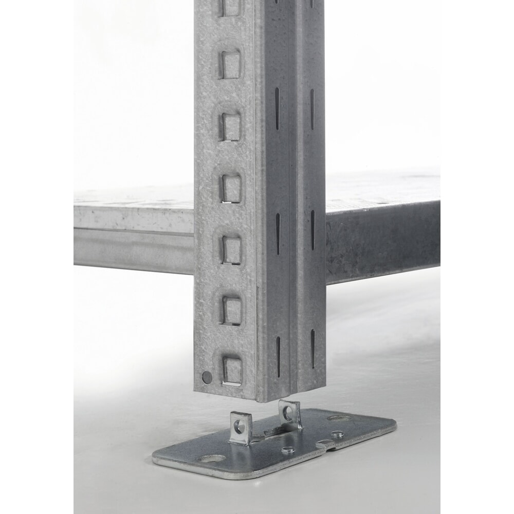 Número de imagen del producto 9: ManOrga Estantería de cargas pequeñas, módulo adicional, con baldas de paneles de acero, carga por estante 255 kg, galvanizado, ALxANxFO 2.000 x 1.300 x 400 mm